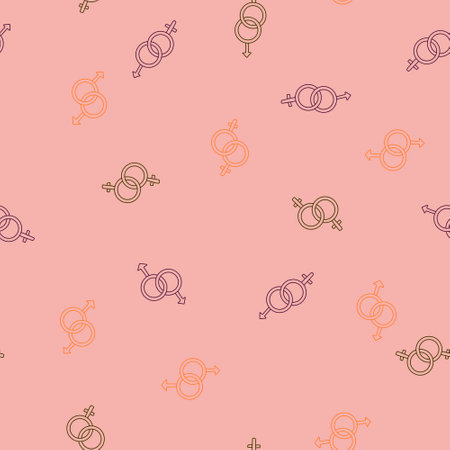 Cartoon lgbt sign seamless pride pattern for wrapping paper and fabrics and lines and summer clothes print and party accessories. High quality illustrationの写真素材