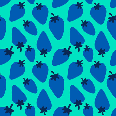 Fruit seamless strawberry pattern for fabrics and textiles and packaging and gifts and cards and linensの写真素材