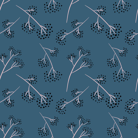 Simple floral seamless pattern with flowers for fabrics and textiles and packaging and gifts and kids and postersの写真素材