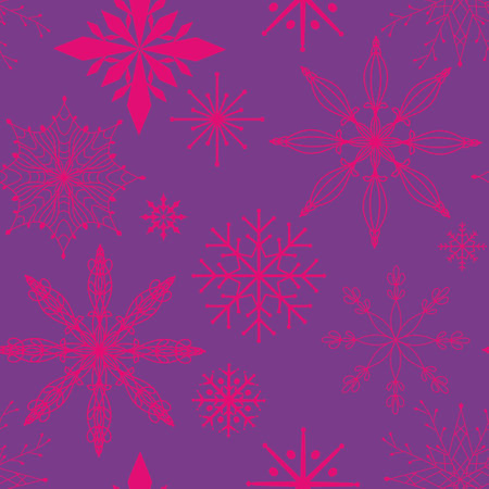 Christmas ice scribble seamless snowflakes pattern for wrapping paper and fabrics and lines and kids clothes print and new year packaging and festive accessories. High quality illustrationの写真素材