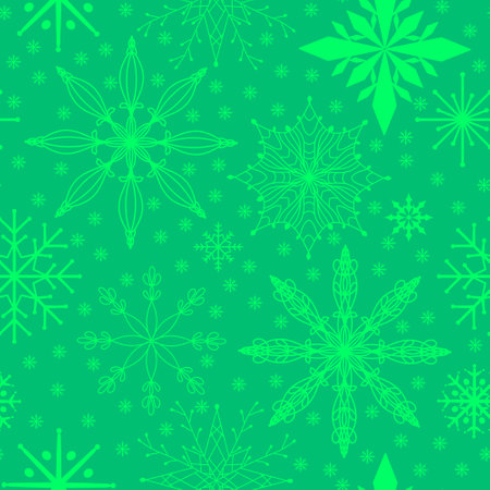 Christmas ice scribble seamless snowflakes pattern for wrapping paper and fabrics and lines and kids clothes print and new year packaging and festive accessories. High quality illustrationの写真素材