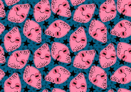 Cute fruit seamless lemon pattern for wrapping paper and fabrics and lines and kids clothes print...