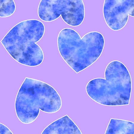 Valentines hearts seamless pattern for wrapping paper and fabrics and lines and kids clothes print and festive packaging and party accessories. High quality illustrationの写真素材