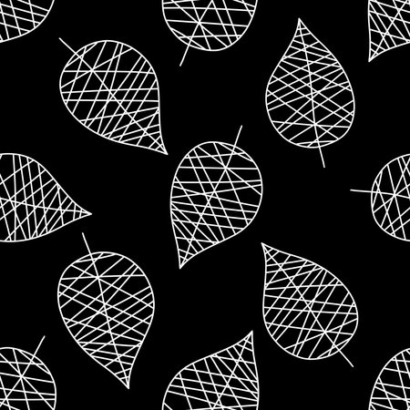 Autumn oak seamless leaves and acorns pattern for fabrics and lines and wrapping paper and kids clothes print and fashion textiles and party Halloween accessories. High quality illustrationの写真素材