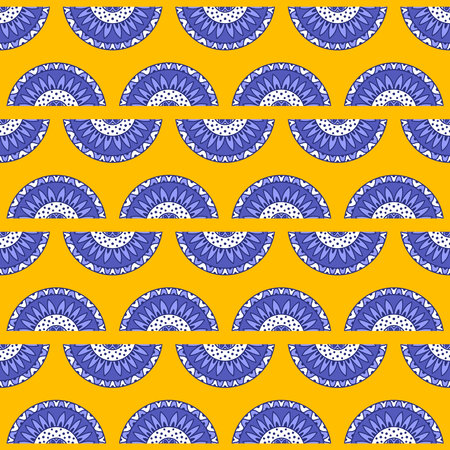 Abstract floral seamless retro flower pattern for fabrics and lines and wrapping paper and kids...