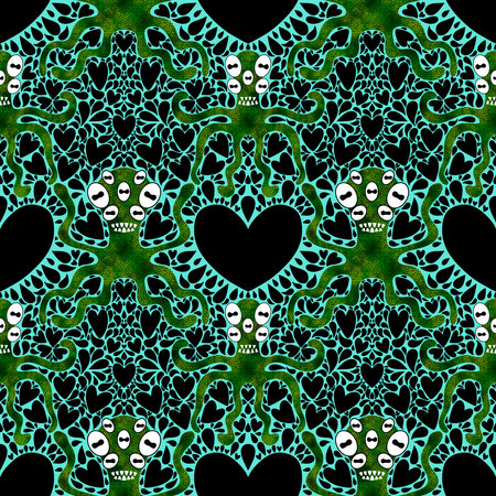 Summer animals seamless octopus pattern for wrapping paper and kids clothes print and fabrics and...