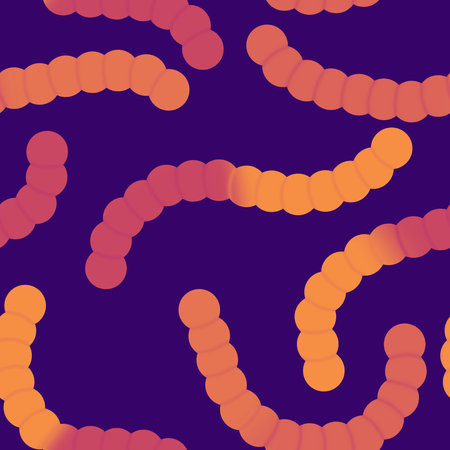 Halloween candy seamless jelly worms pattern for wrapping paper and fabrics and lines and kids clothes print and autumn party accessories. High quality illustrationの写真素材