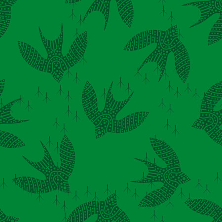 Ethnic animals seamless birds pattern for wrapping paper and fabric and lines and kids clothes print and summer party accessories. High quality illustrationの写真素材