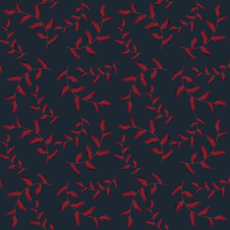 Abstract floral seamless retro flower pattern for fabrics and lines and wrapping paper and kids clothes print and summer accessories and spring fashion textiles. High quality illustrationの写真素材