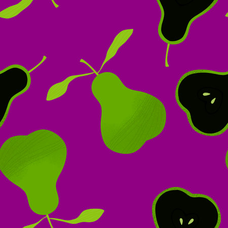 Summer fruit seamless pears pattern for wrapping paper and fabrics and lines and kids clothes print...