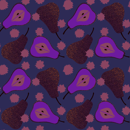 Summer fruit seamless pears pattern for wrapping paper and fabrics and lines and kids clothes print...