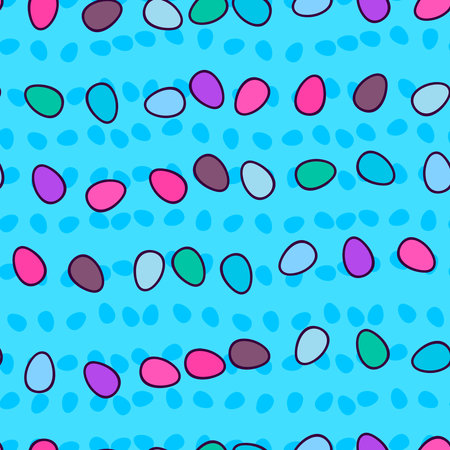 Easter seamless pattern with eggs for wallpaper and fabrics and textiles and packaging and gifts and...