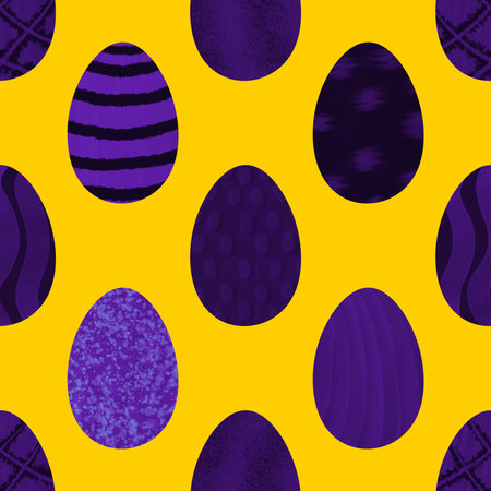 Easter seamless pattern with eggs for wallpaper and fabrics and textiles and packaging and gifts and cardsの写真素材