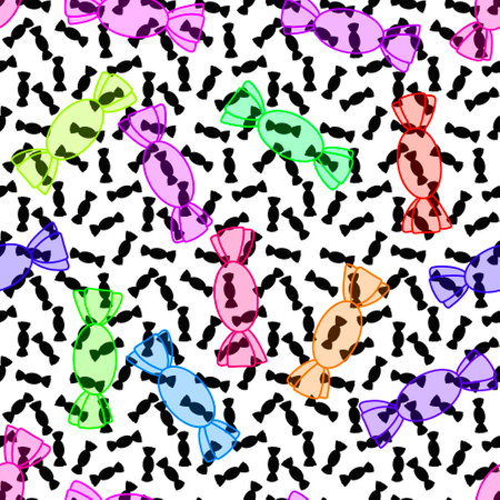 Birthday party seamless pattern for wrapping paper and fabrics and kids clothes print and party packaging and fashion textile. High quality photoの写真素材