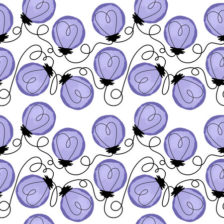 Valentine love hearts seamless 14 February illumination bulbs pattern for wrapping paper and fabrics and kids clothes print and winter party accessories and fashion textileの写真素材