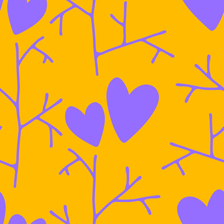 Valentine love hearts seamless 14 February pattern for wrapping paper and fabrics and kids clothes print and winter party accessories and fashion textile. High quality illustrationの写真素材