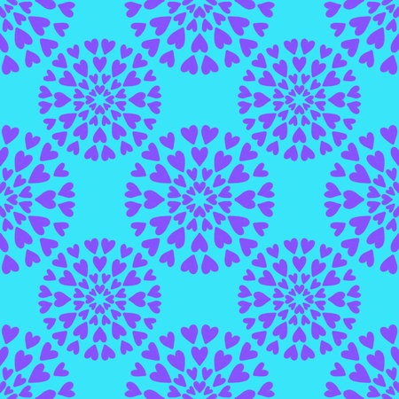 Valentine love hearts seamless 14 February pattern for wrapping paper and fabrics and kids clothes...