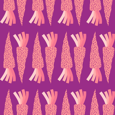 Spring vegetables seamless carrots pattern for wrapping paper and fabrics and lines and kids clothes...