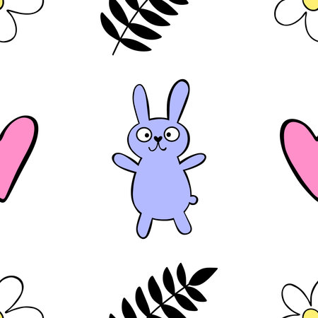 Valentine love hearts seamless 14 February pattern for wrapping paper and fabrics and kids clothes print and winter party accessories and fashion textile. High quality illustrationの写真素材