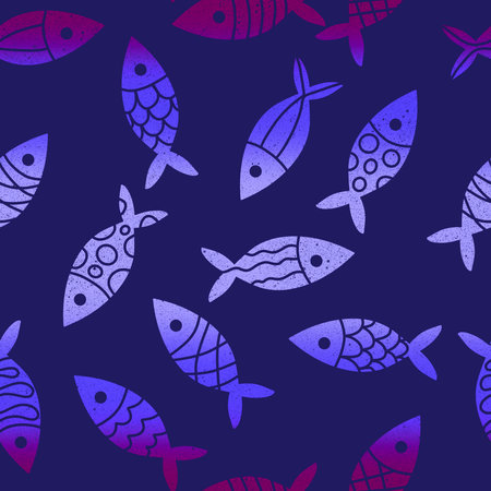 Ocean seamless pattern for wrapping paper and fabrics and lines and kids clothes print and summer party accessories and fashion textiles. High quality photoの写真素材