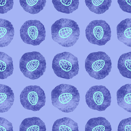Easter seamless pattern with eggs for wallpaper and fabrics and textiles and packaging and gifts and cardsの写真素材