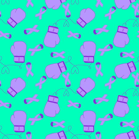 Breast cancer month seamless pink ribbon day mammogram pattern for wrapping paper and medical accessories and medicine textiles. High quality illustrationの写真素材