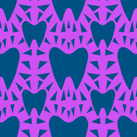 Medicine seamless teeth pattern for wrapping paper and fabrics and lines and kids clothes print and doctors accessories and drugstore packaging. High quality photoの写真素材