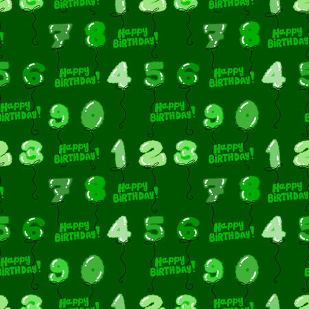 Birthday party seamless pattern for wrapping paper and fabrics and lines and kids clothes print and anniversary accessories. High quality photoの写真素材