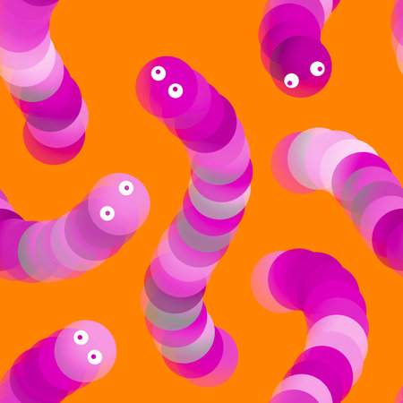 Kids seamless caterpillar cute pattern for fabrics and textiles and packaging and gifts and cards...