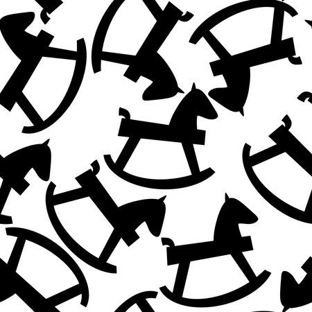 New year 2026 animals seamless Christmas horses pattern for wrapping paper and party accessories and kids clothes print and fashion textilesの写真素材