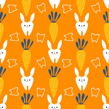 Medicine seamless teeth pattern for wrapping paper and fabrics and lines and kids clothes print and doctors accessories and drugstore packaging. High quality illustrationの写真素材