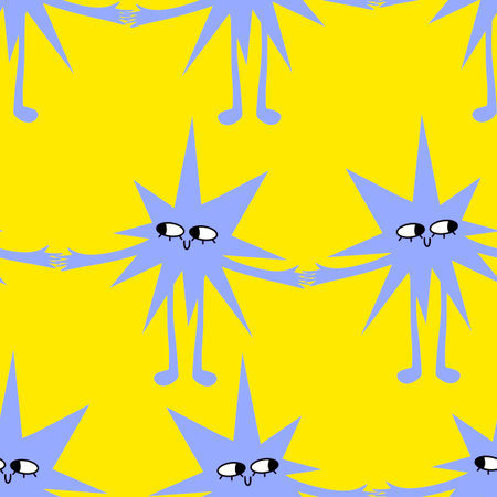 New year seamless star pattern for wallpaper and fabrics and textiles and packaging and gifts and cards and linens and kids and wrapping paper. High quality illustrationの写真素材