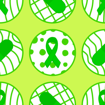 Breast cancer month pink ribbon day mammogram pattern for wrapping paper and medical accessories and medicine textiles. High quality illustrationの写真素材