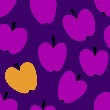 Summer fruit seamless apples pattern for wrapping paper and fabrics and lines and kids clothes print and fashion textiles and party accessories. High quality illustrationの写真素材