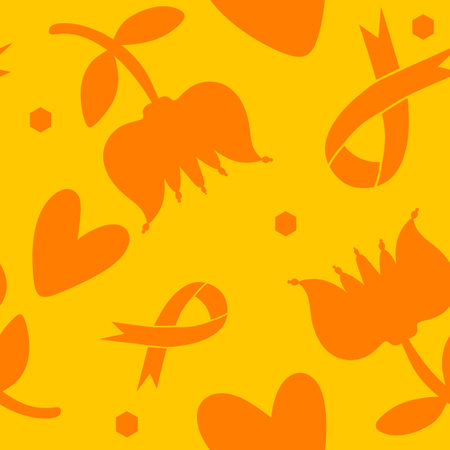 Seamless pink ribbon pattern for wrapping paper and textiles. High quality illustrationの写真素材