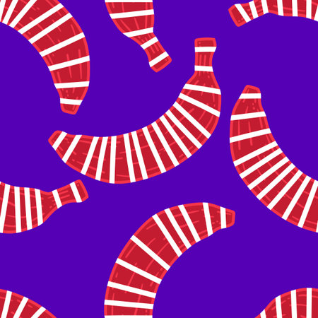 Summer fruit seamless banana pattern for fashion textiles and wrapping paper and fabrics and lines and kids clothes print and party accessories. High quality illustrationの写真素材
