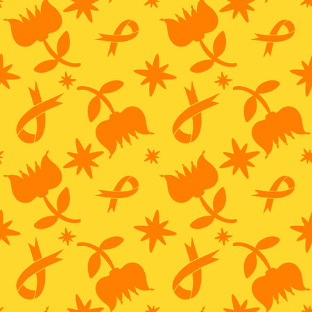 Breast cancer month seamless pink ribbon day mammogram pattern for wrapping paper and medical accessories and medicine textiles. High quality illustrationの写真素材