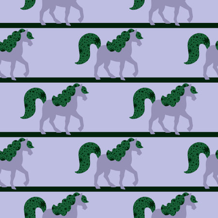 New year 2026 animals seamless Christmas horses pattern for wrapping paper and party accessories and kids clothes print and fashion textilesの写真素材