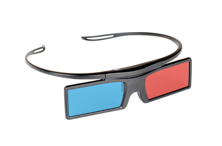 3d glasses isolated on white background