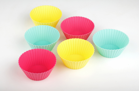 Colorful silicone bakewareの写真素材