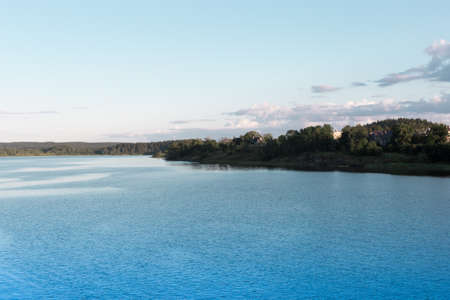 Ladoga Lake with Stone Embankment in Sortavala