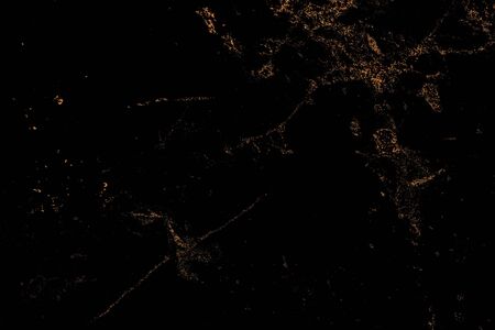 Gold placer on a black background. Template for the production of ceramic tiles, wallpaper for walls, as well as other surfaces. Suitable for all types of printing and web design, interior design.の写真素材