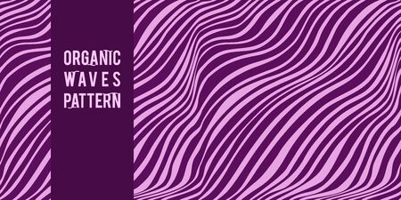 Abstract seamless vector, isolated organic pattern of violet waves. Trendy hand-made graphic jagged art lines for decoration of backgrounds, textiles, wallpapers, postcards, ceramicsのイラスト素材