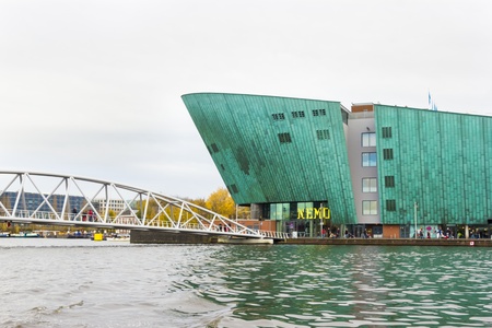 AMSTERDAM - NOVEMBER 18  The Nemo Museum, the largest science center in the Netherlands on November 18, 2012 in Amsterdam  With over 500,000 visitors annually, it is the countryのeditorial素材