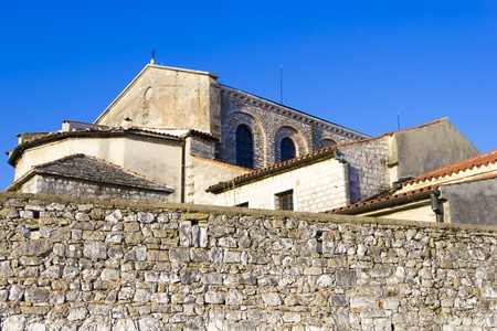 Porec - old Adriatic town in Croatia, Istria region. Popular touristic destination.の写真素材