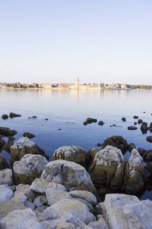 Porec in the dawn sunの写真素材