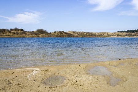 Lake, National Park Zuid Kennemerland, The Netherlandsの写真素材