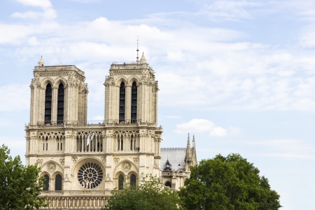 Notre Dame de Paris cathedralの写真素材