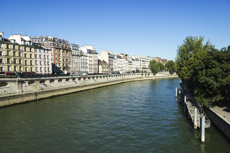 Seine 
embankment
, Paris, Franceの写真素材