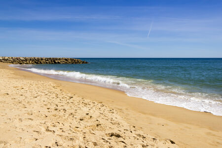 Endless sea, infinite horizon, Atlantic ocean, Portugalの写真素材